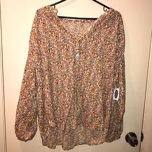 Old navy flower blouse